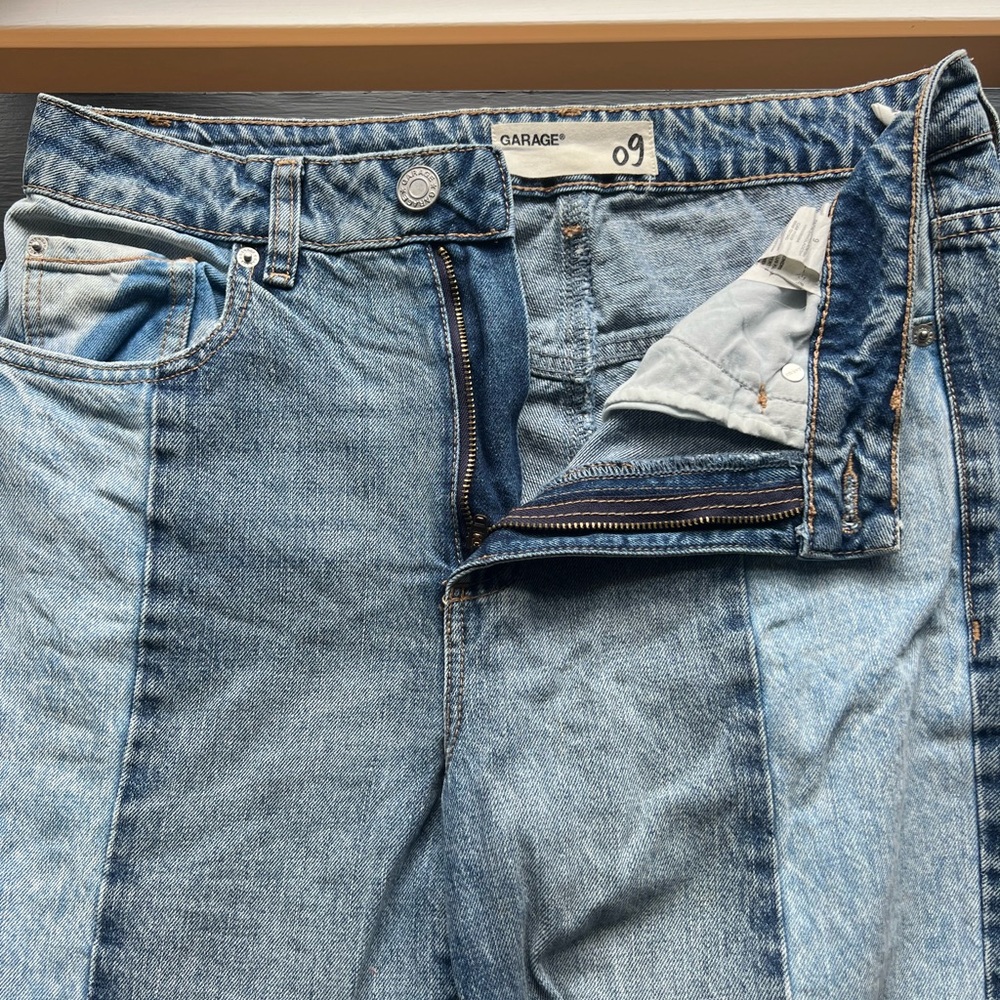 Two toned blue jeans